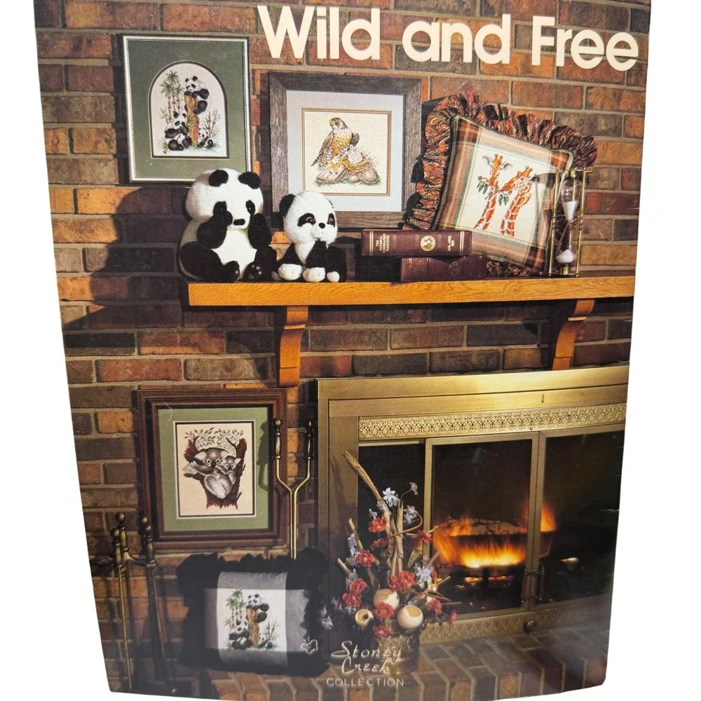 Stoney Creek Collection Wild & Free Cross Stitch Pattern Book 22 Wildlife Animal